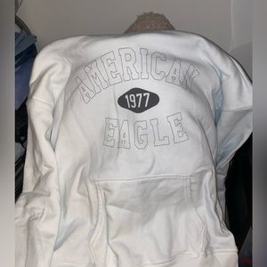 white ae hoodie